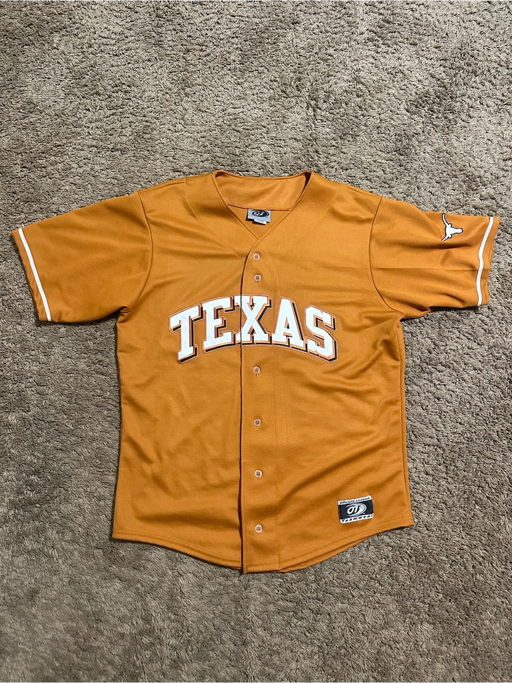 Vintage NCAA Texas Longhorns baseball jersey 00s size medium